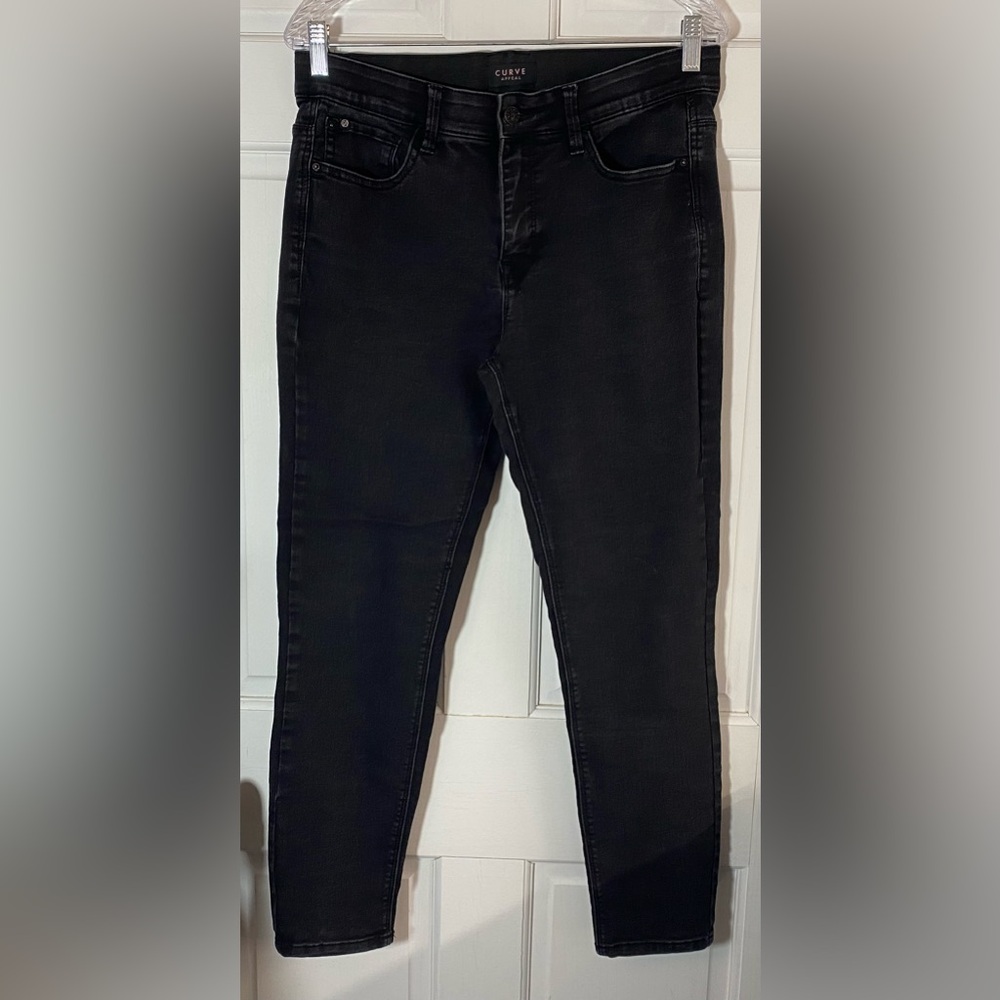 Curve Appeal Black Skinny‎ Jeans Size 10 O